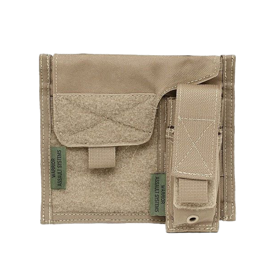 Warrior Assault Systems Large Admin Panel with pouch in Coyote Tan