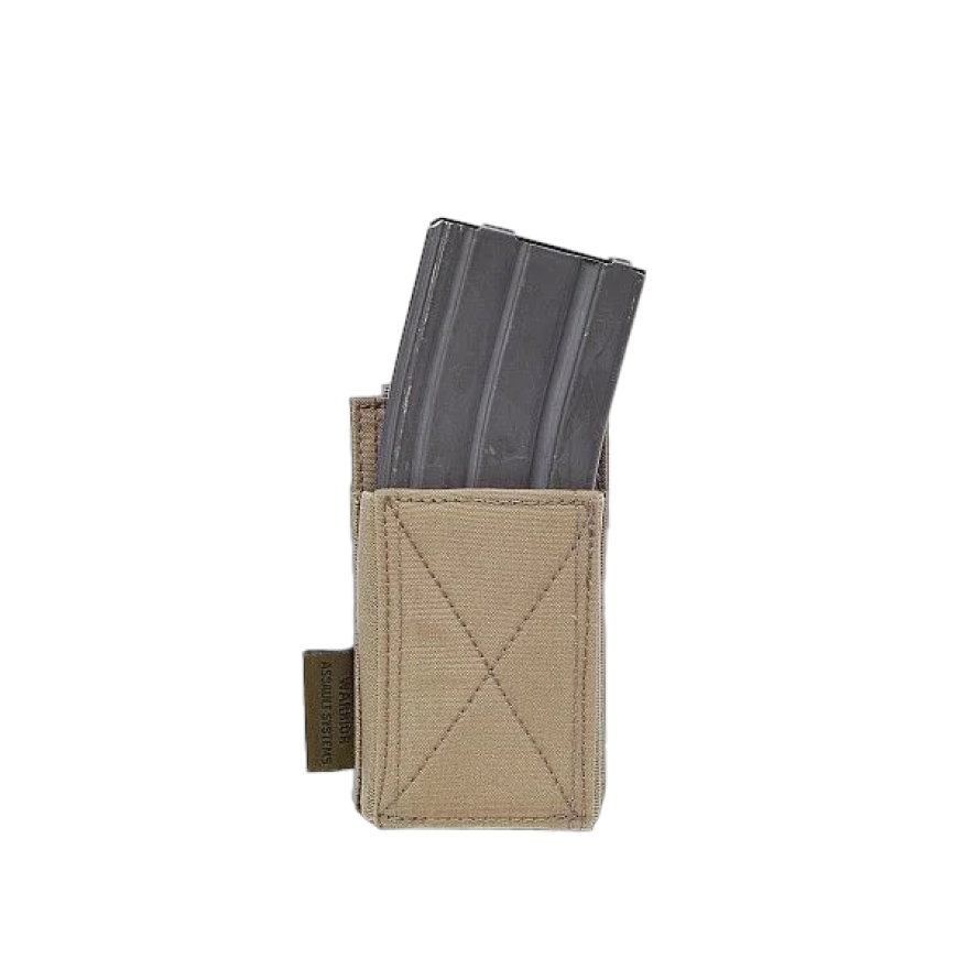 Warrior Single Elastic Mag Pouch Coyote Tan