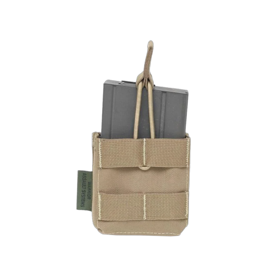 Warrior Single 7.62 x 51mm Open Short Mag Pouch Coyote Tan