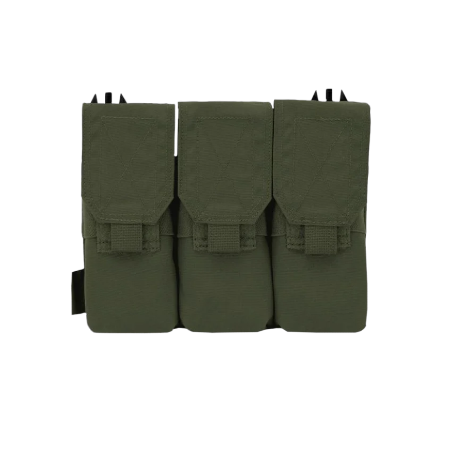 Warrior Removable Triple Covered M4 Pouch for RPC Olive Drab
