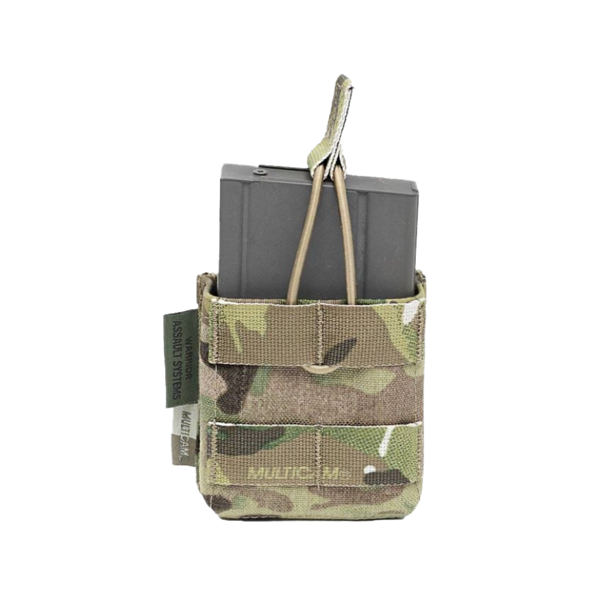 Warrior Single 7.62 x 51mm Open Short Mag Pouch MultiCam