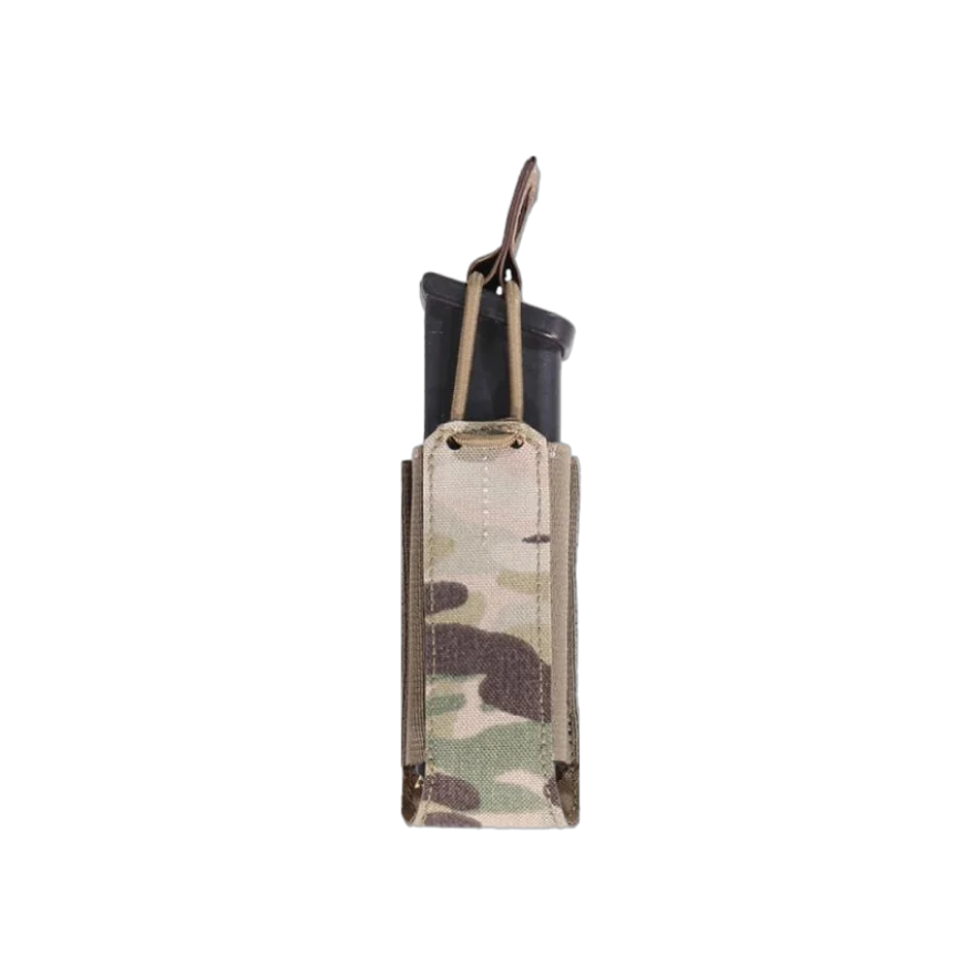 Warrior Laser Cut Single Bungee Pistol Pouch MultiCam
