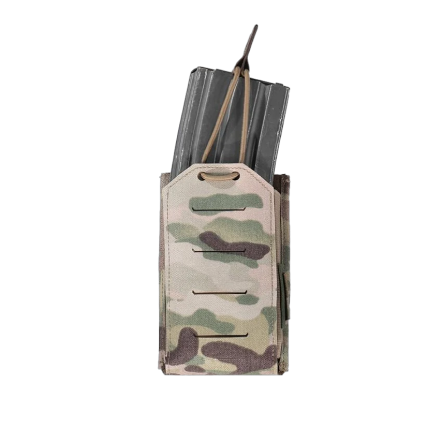 Warrior Laser Cut Single Bungee 5.56 Pouch MultiCam