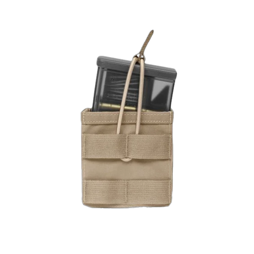 Warrior Single MOLLE Open Pouch HK417 Coyote Tan