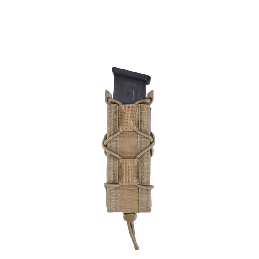 Warrior Single Quick Mag for 9mm Pistol Coyote Tan
