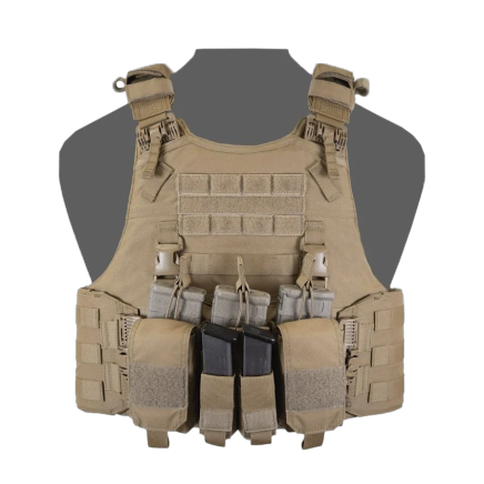 Warrior QRC DFP MK1 Quad Release Plate Carrier Combo with 3x Universal Open Mag Pouches, 2x Utility Pouches