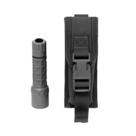 Warrior Small Medium Torch Pouch Black