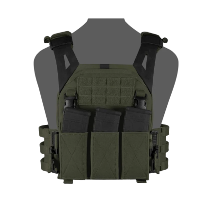 Warrior LPC V2 DFP TEMP Low Profile Plate Carrier Combo with Detachable Triple 5.56 Elastic Open Mag Panel