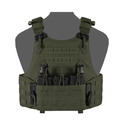 Warrior QRC DFP TMOP Quad Release Plate Carrier Combo with Detachable Triple 5.56 Molle Open Mag Panel
