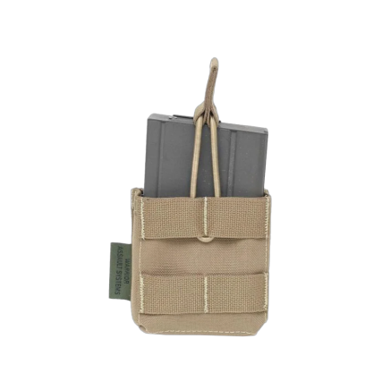 Warrior Single 7.62 x 51mm Open Short Mag Pouch Coyote Tan