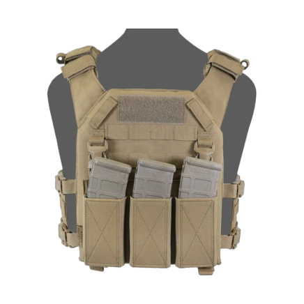 Warrior RPC DFP TEMP Recon Plate Carrier Combo with Detachable Triple 5.56 Elastic Open Mag Panel