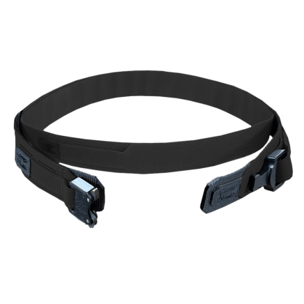 Fight Light Belt with Inner Velcro – Black