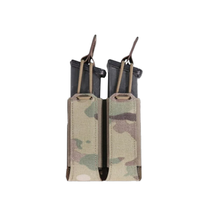 Warrior Laser Cut Double Bungee Pistol Pouch MultiCam