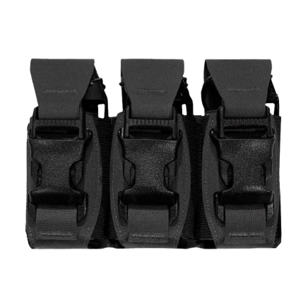 Warrior Laser Cut Triple 40mm Flash Bang Pouch Black