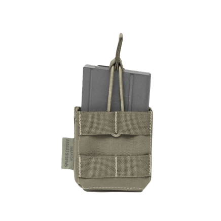 Warrior Single 7.62 x 51mm Open Short Mag Pouch Ranger Green