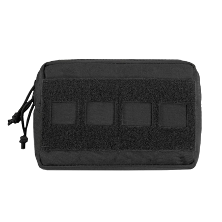 Warrior Laser Cut Small Horizontal Utility Pouch Black