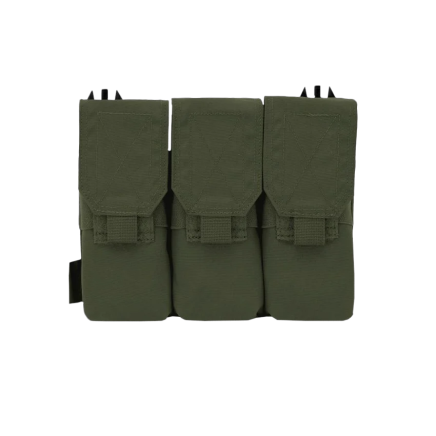 Warrior Removable Triple Covered M4 Pouch for RPC Olive Drab