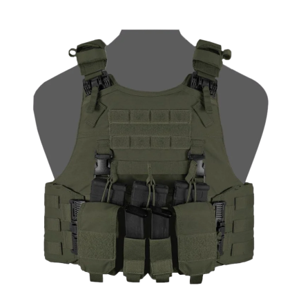 Warrior QRC DFP MK1 Quad Release Plate Carrier Combo with 3x Universal Open Mag Pouches, 2x Utility Pouches
