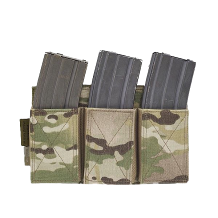 Warrior Triple Elastic Mag Pouch MultiCam