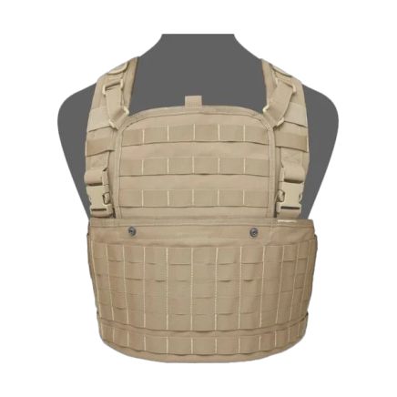 Warrior 901 Chest Rig Base With Zip Coyote Tan