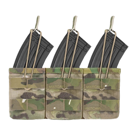 Warrior Triple Open AK7.62mm Open Mag Pouch MultiCam