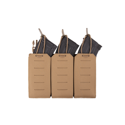 Warrior Laser Cut Detachable Front Panel AK47 7.62 Mag Pouch Coyote Tan