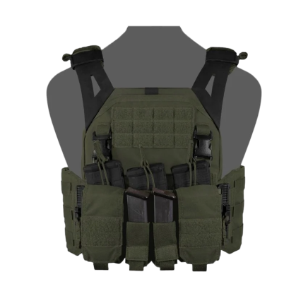 Warrior LPC V1 DFP MK1 Low Profile Plate Carrier Combo with 3x Universal Open Mag Pouches, 2x Utility Pouches, 2x 9mm Pistol Mag Pouches