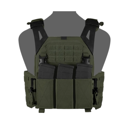 Warrior LPC V1 DFP TEMP Low Profile Plate Carrier Combo with Detachable Triple 5.56 Elastic Open Mag Panel