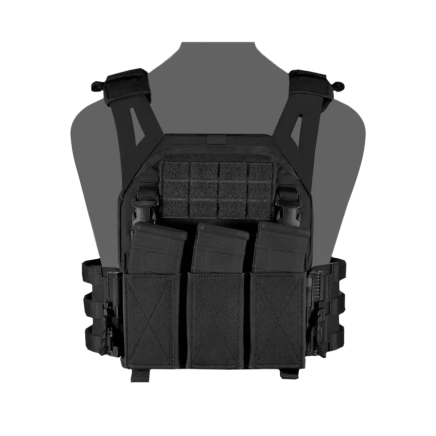Warrior LPC V2 DFP TEMP Low Profile Plate Carrier Combo with Detachable Triple 5.56 Elastic Open Mag Panel