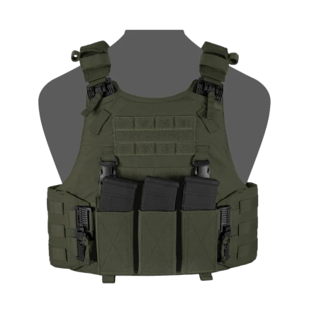 Warrior QRC DFP TEMP Quad Release Plate Carrier Combo with Detachable Triple 5.56 Elastic Open Mag Panel