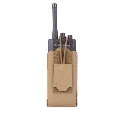Warrior Laser Cut Adjustable Radio Pouch Coyote Tan