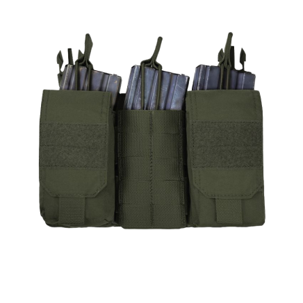 Warrior Detachable Front Panel MK1 (3 x 5.56 Mag Pouches and 2 Utiity Pouches) OD Green