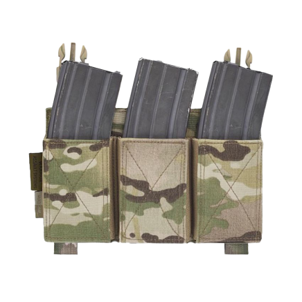 Warrior Detachable Triple Elastic Mag Pouch Multicam