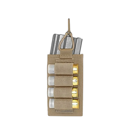 Warrior Single Open 5.56mm with Shotgun Strip Coyote Tan