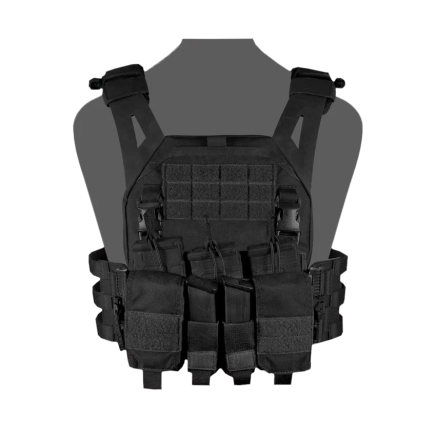 Warrior LPC V2 DFP MK1 Low Profile Plate Carrier Combo with 3x Universal Open Mag Pouches, 2x Utility Pouches Including Additional 2x 9mm Pistol Mag Pouches
