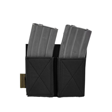 Warrior Double Elastic Mag Pouch Black