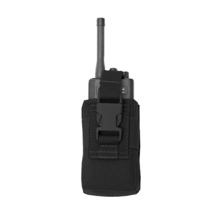 Warrior Adjustable Radio Pouch Black