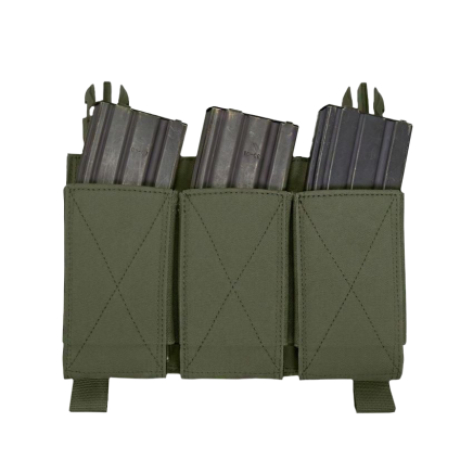 Warrior Removable Triple Elastic Mag Pouch Olive Drab