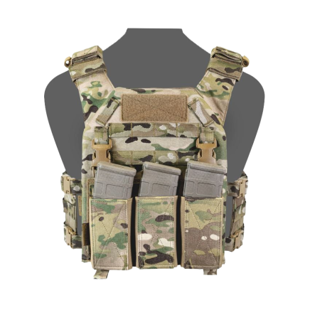 Warrior RPC DFP TEMP Recon Plate Carrier Combo with Detachable Triple 5.56 Elastic Open Mag Panel