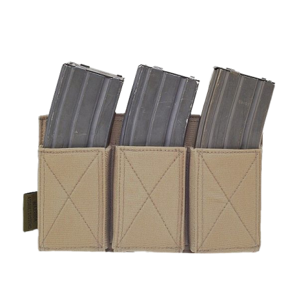 Warrior Triple Elastic Mag Pouch Coyote Tan
