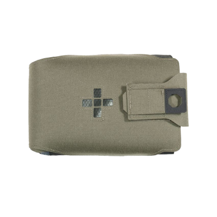 Warrior Laser Cut Large Horizontal Individual First Aid Kit Pouch Ranger Green