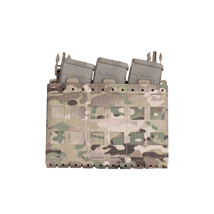 Warrior Laser Cut Kangaroo Pouch with Triple 5.56mm Insert MultiCam