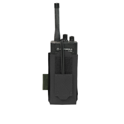 Warrior Laser Cut Adjustable Radio Pouch Black