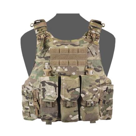 Warrior QRC DFP TM4 Quad Release Plate Carrier Combo with Detachable Triple 5.56 M4 Covered Mag Panel