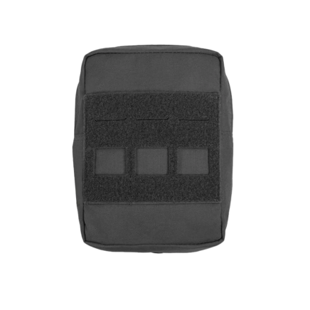 Warrior Laser Cut Small Vertical Utility Pouch Black