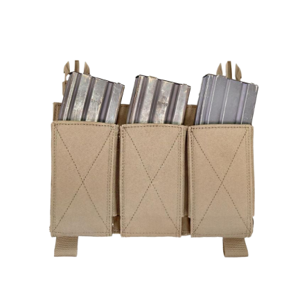 Warrior Detachable Triple Elastic Mag Pouch Coyote Tan