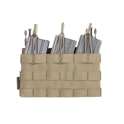 Warrior Detachable Triple MOLLE Open Pouch Coyote Tan