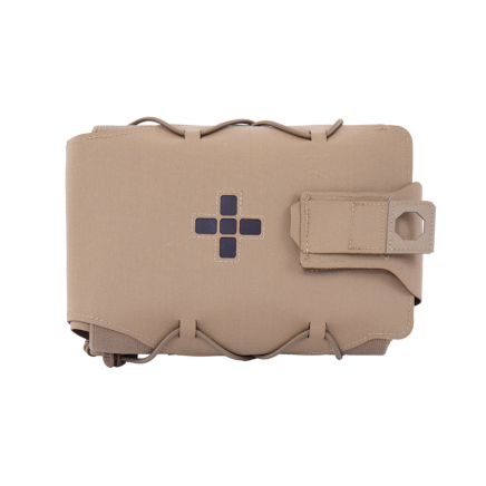 Warrior Laser Cut Large Horizontal Individual First Aid Kit Pouch Coyote Tan