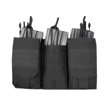 Warrior Detachable Front Panel MK1 (3 x 5.56 Mag Pouches and 2 Utility Pouches) Black