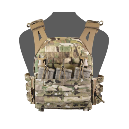 Warrior LPC V1 DFP TMOP Low Profile Plate Carrier Combo with Detachable Triple 5.56 Molle Open Mag Panel